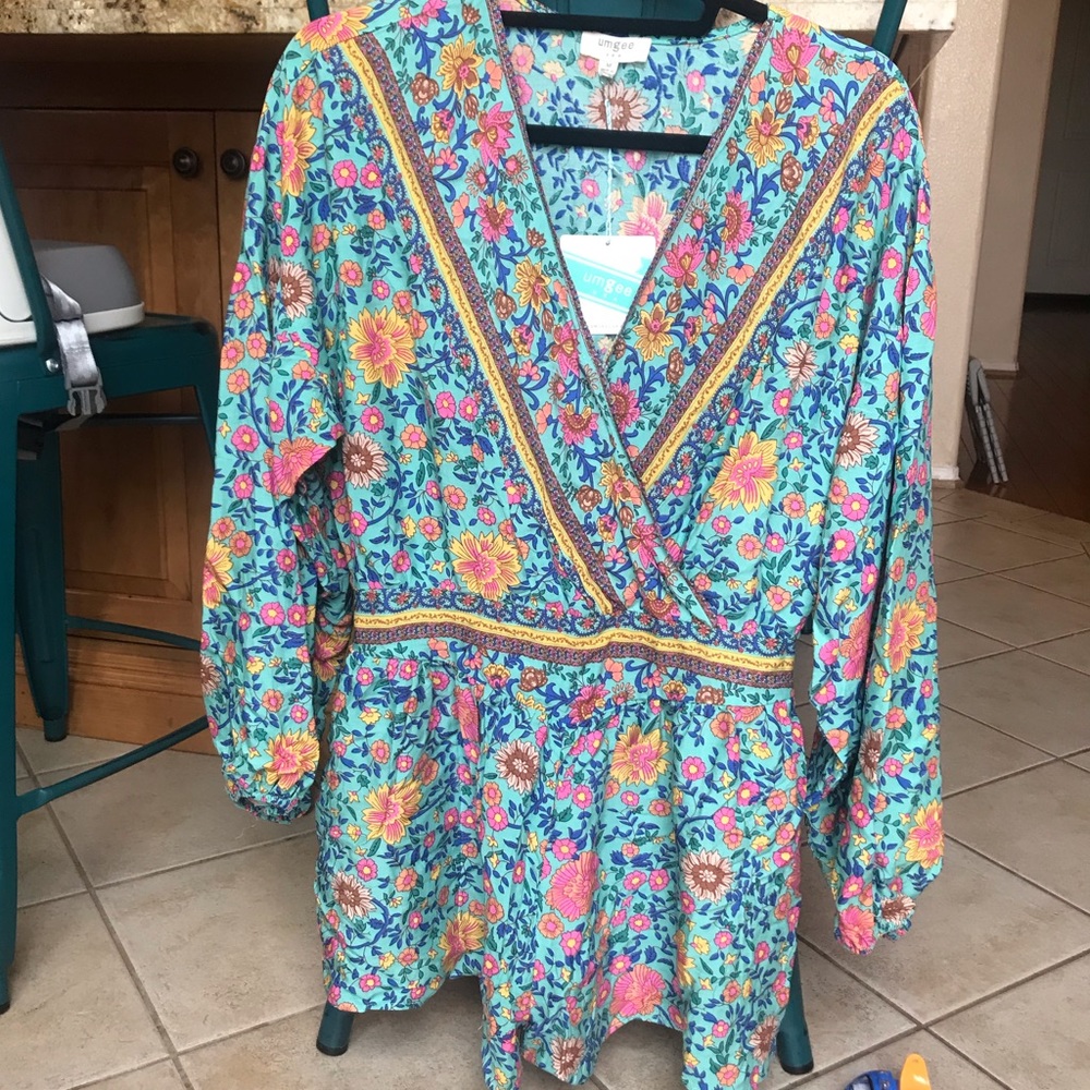 Umgee floral Romper